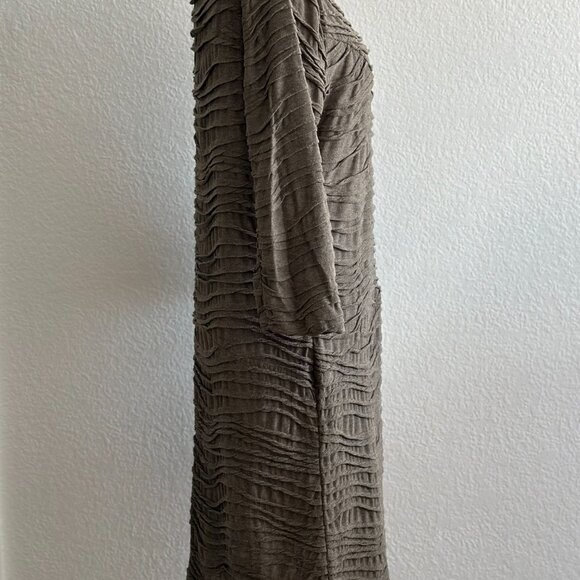 Forever Taupe Textured Knit Dress – Size XL – Long Sleeve - Picture 5 of 8